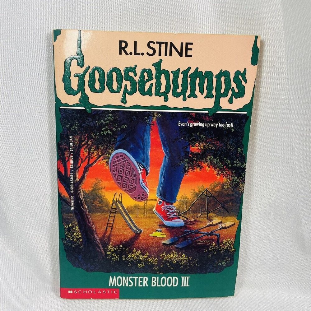 Goosebumps #28 Monster Blood III 3 R.L. Stine 1st Edition Kids Scary Book 1995